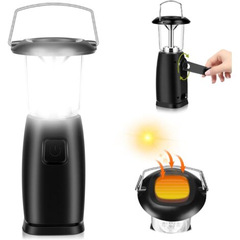 Lampe de camping rechargeable (18,6 x 8 cm), lampe torche LED avec trois modes de charge (1/5)