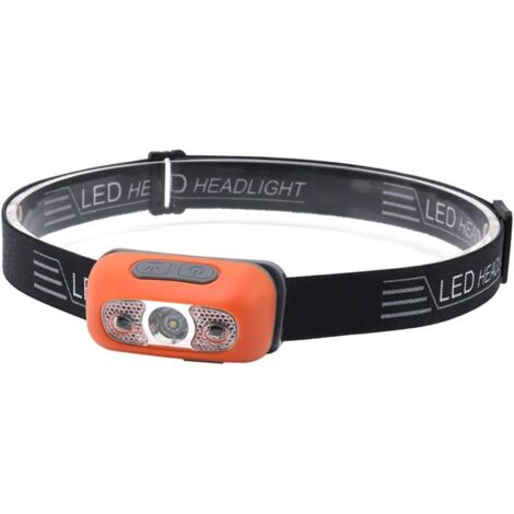 Lampe frontale spéciale avec fonction d'induction, chargement USB, éclairage de course, éclairage extérieur LED, camping, pêche (1/4)