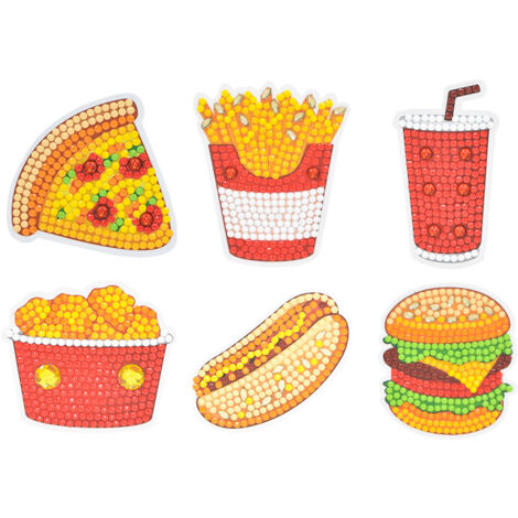 Ensemble d'autocollants diamant Burger Series (Style 6) (1/5)
