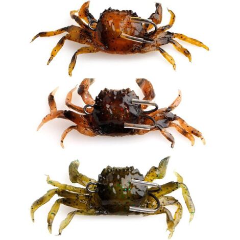Leurres de pêche, appâts pour crabes, leurres de simulation, hameçons, appâts pour crabes simulés en 3D (1/5)