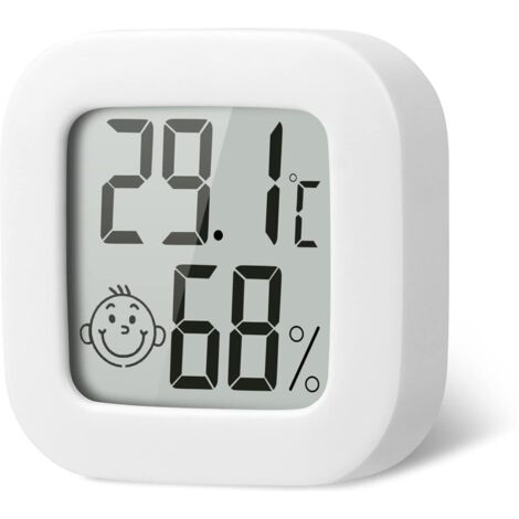 Thermomètre Hygromètre Intérieur, Petit Thermomètre Hygromètre Digital à Haute Précision, Moniteur d