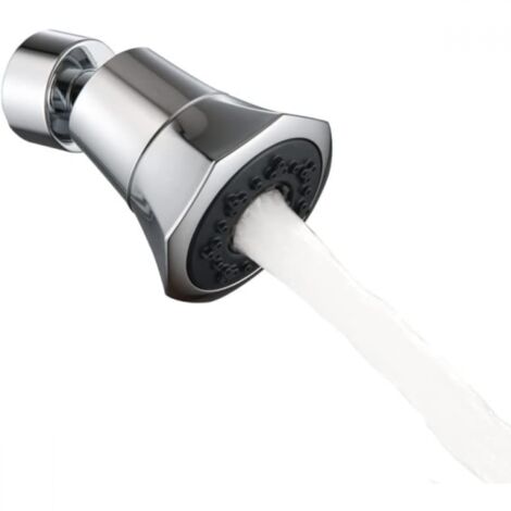 Aérateur de robinet rotatif à 360 degrés, débit d'eau réglable sur 2 positions