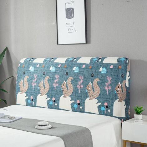 Housse de tête de lit, housse de tête de lit peinte à motifs colorés, protection anti-poussière