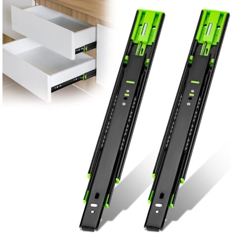 Glissières de tiroir en acier inoxydable, coulisses à billes de 300 mm, coulisses à extension complète avec système S (1/4)