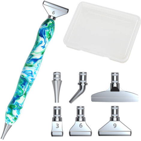 Kit de stylo pour peinture diamant 5D (6 x 22 x 1,8 cm)