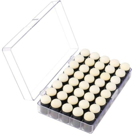 Lot de 40 éponges à doigts noires avec boîte de rangement - pour peinture, (1/5)