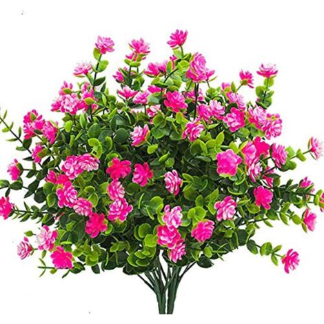 Lot de 4 eucalyptus artificiels d'extérieur résistants aux UV, pour un verdissement optimal.
