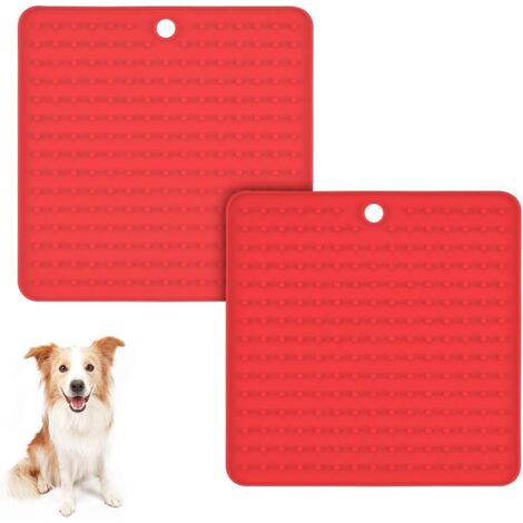 Tapis pour chien étanche en 2 pièces, parfait pour nourrir du yao (1/5)