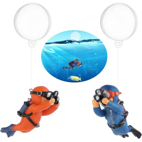 Lot de 2 décorations d'aquarium flottantes pour plongeur, décor (1/5)