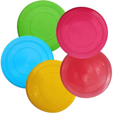 Jouet pour chien Frisbee, 5 pièces de chien en caoutchouc Frisbee (1/5)
