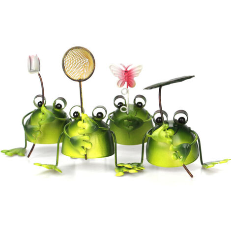 Cartoon cute frog iron ornaments home living room decoration cr (1/5)