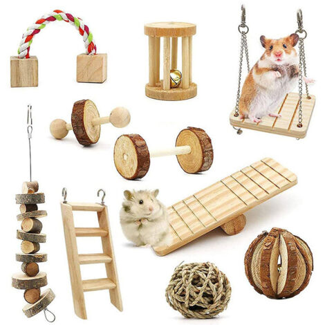 Blue Dream Jouets à Mâcher pour Hamster Lot de 10 Mâcher en Boi (1/5)