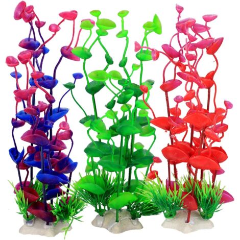Pièces Plante Artificielle Aquarium(24cm), Grandes Plantes Aq (1/5)