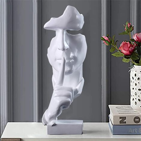 Statue sculptée en résine moderne, créative et faite à la main, pour un style Art déco. (1/5)