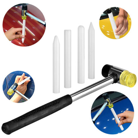 Le kit de réparation en 5 pièces ne présente aucune trace de peinture et le marteau se décharge. (1/5)