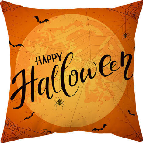 Housse de coussin décorative série sorcière d'Halloween (style A) (1/2)