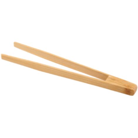 Pince à pâtisserie en bambou naturel - 24,5 cm - branches fines, facile à utiliser (1/5)
