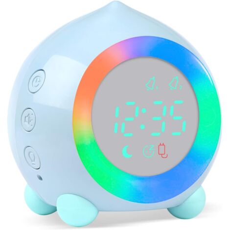 Réveil pêche pour enfants, réveil numérique lumineux à LED, 1 pièce (1/5)
