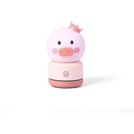1 lampe de chevet rose, lampe de table LED, mini lampe de bureau, motif animal, taille L (1/5)