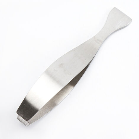 Pince de cuisine, pince à barbes, pince à poisson, acier inoxydable 13 cm, courbée (1/5)