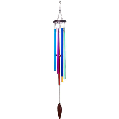 Carillon éolien d'extérieur coloré à 6 tubes en alliage d'aluminium (1/5)