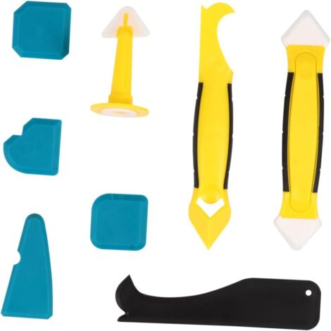 Organisateur de 8 grattoirs à beauté en plastique, grattoir à verre en plastique (1/5)