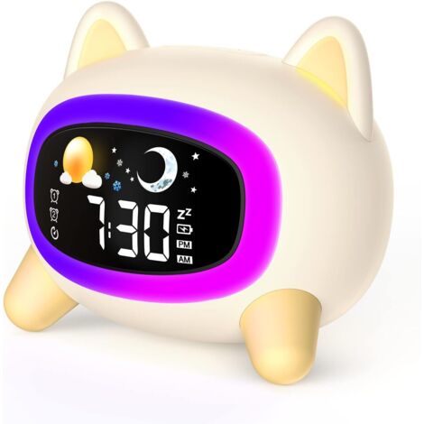 Réveil chien pour enfants (1 pièce) - Réveil éducatif jour et nuit (1/5)