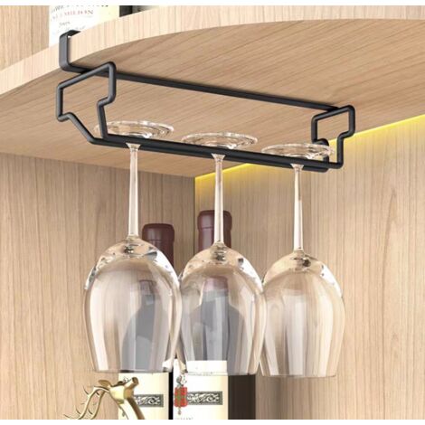 Porte - gobelets sous armoire, verre à vin rouge à l'envers sans (1/5)