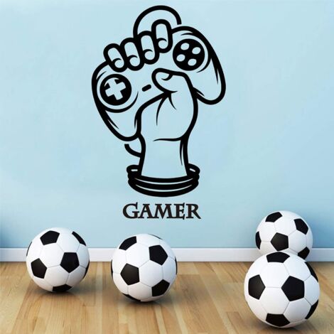Stickers muraux style nordique « Gamer Power ». « Gamer Power » avec contrôle (1/5)
