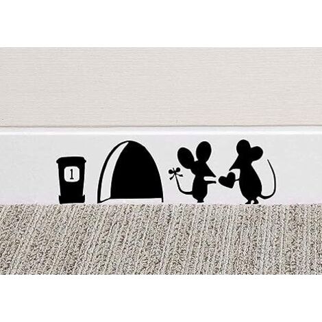Autocollant Mural en Vinyle Motif Souris (1/5)