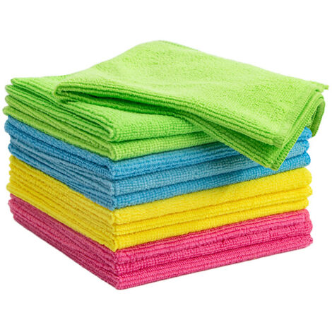 Chiffons en fibres ultrafines pour dépoussiérer et dégraisser – 8 pièces (1/5)