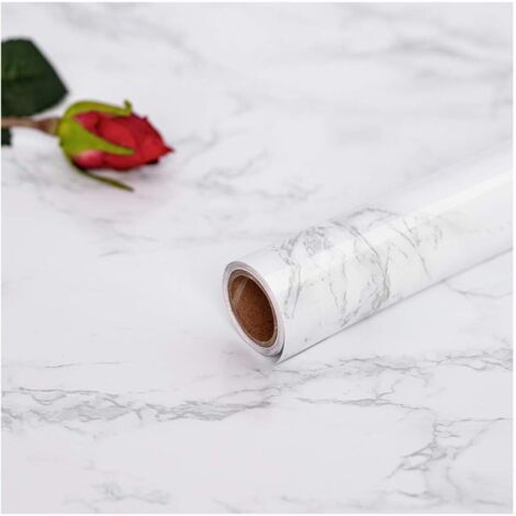 Papier adhésif pour meubles 0,45 x 10 m, marbré, imperméable (1/5)