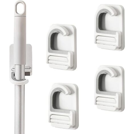 4 supports muraux pour balais, fixations murales auto-adhésives (1/5)
