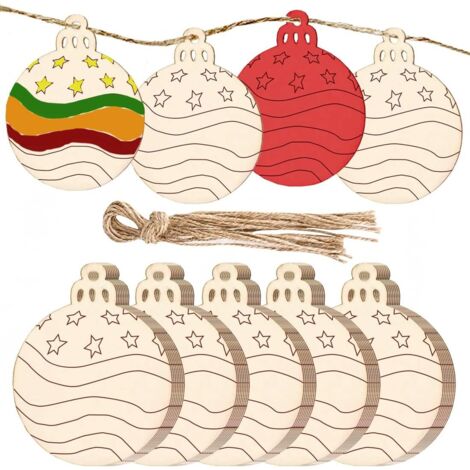 40 décorations en bois, bricolages de Noël, décorations en bois (1/5)
