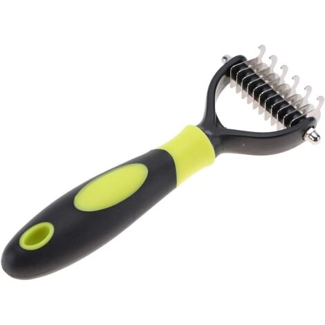 Peigne démêlant professionnel en acier inoxydable pour le toilettage des animaux (1/3)