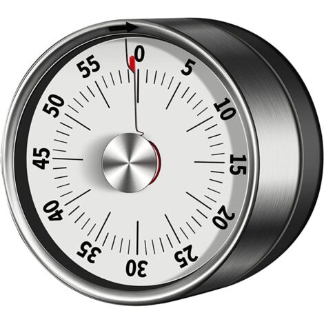 Minuteur analogique visuel, 55 minutes, minuteur de cuisine, compte à rebours pour enfant (1/4)