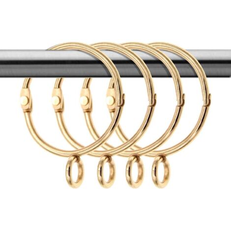 20 pièces de boucle de suspension d'anneau de rideau en métal fourmi (1/4)