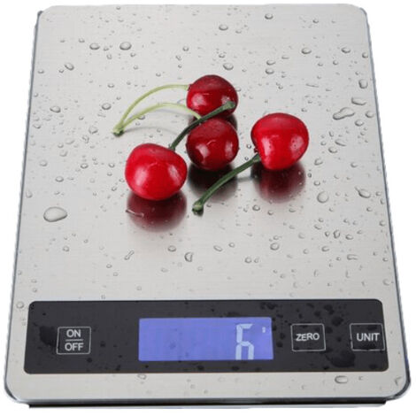 Balance de cuisine électronique, balance alimentaire numérique de précision 1 g en acier inoxydable (1/5)