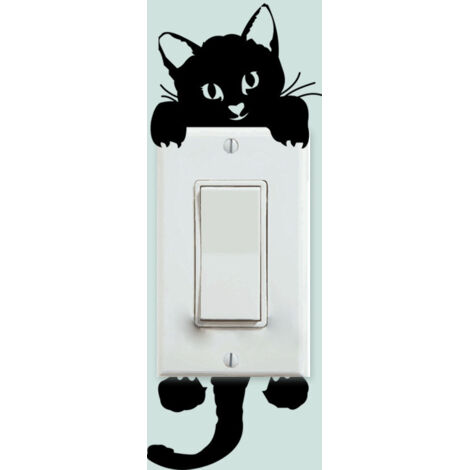 Blue Dream 3PCS ，Noir，Autocollant mural, Sticker interrupteur P (1/5)