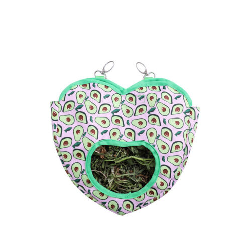 Sac de foin Love Avocado pour l'alimentation des lapins, cochons d'Inde et autres petits animaux (1/5)