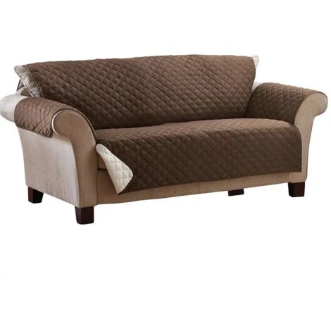 Housse de protection matelassée double face pour meubles, chocolat/marron, (1/5)