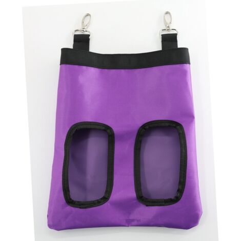 Mangeoire à foin violette pour lapin et cochon d'Inde, sac à foin pour lapin (1/5)