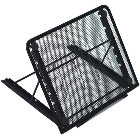Support pour ordinateur portable, pliable, portable et ventilé, pour ordinateur portable de bureau, U (1/5)