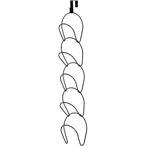 Porte-chapeaux fonctionnel en acier avec crochet de porte et rangement pour casquettes. (1/5)
