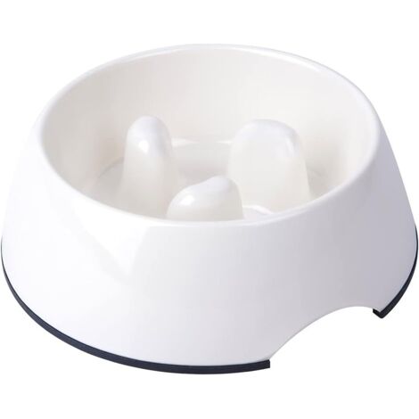 Gamelle anti-glouton pour chien et chat, gamelle antidérapante favorisant l'alimentation (1/4)