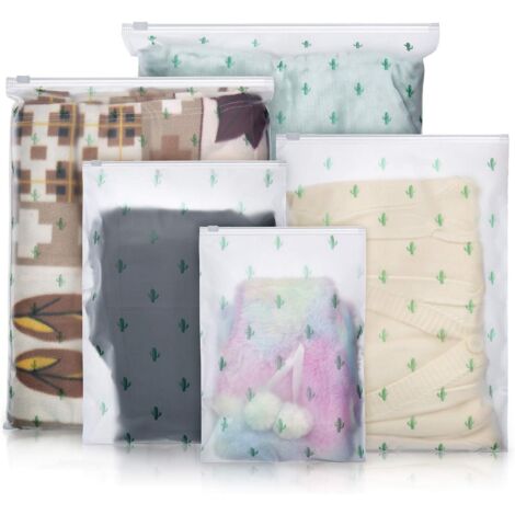 Pochette étanche, 25 pièces, plastique transparent dépoli avec fermeture éclair (1/5)