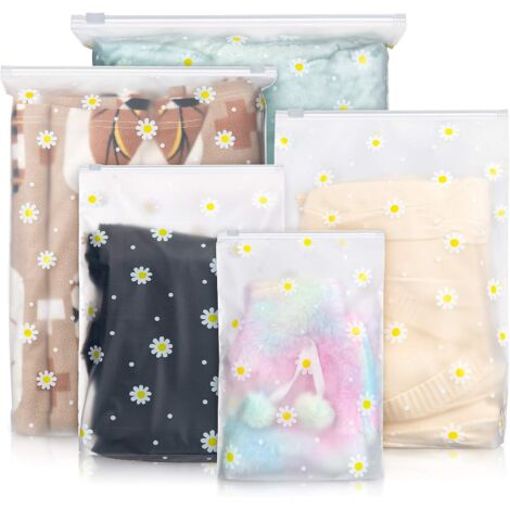 Pochette étanche, 25 pièces, plastique transparent dépoli avec fermeture éclair (1/5)