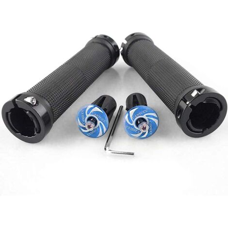 une paire de poignées de guidon pour vélo VTT Double Lock Cycling Rub (1/5)