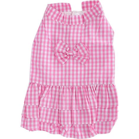 Chemise/jupe pour chien, vêtements d'été pour animaux de compagnie, t-shirt sans manches en polyester pour chien. (1/5)