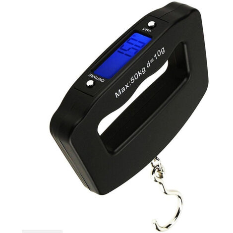 Balance à bagages numérique 50 kg/110 lb avec 4 unités (kg/g) (1/3)